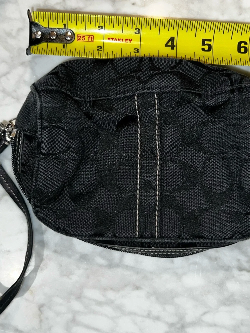 Coach Black Signature Wristlet/Clutch